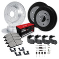 R1 Concepts Brake Rotor- Blank with Optimum Oe Pads Hdw Fits Audi S3
