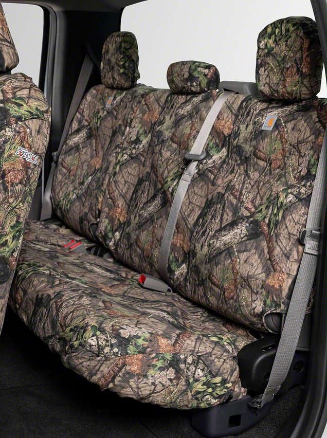 Covercraft 16-23 Toyota Tacoma Carhartt Camo SeatSaver Custom Second Row Seat Covers - Mossy Oak