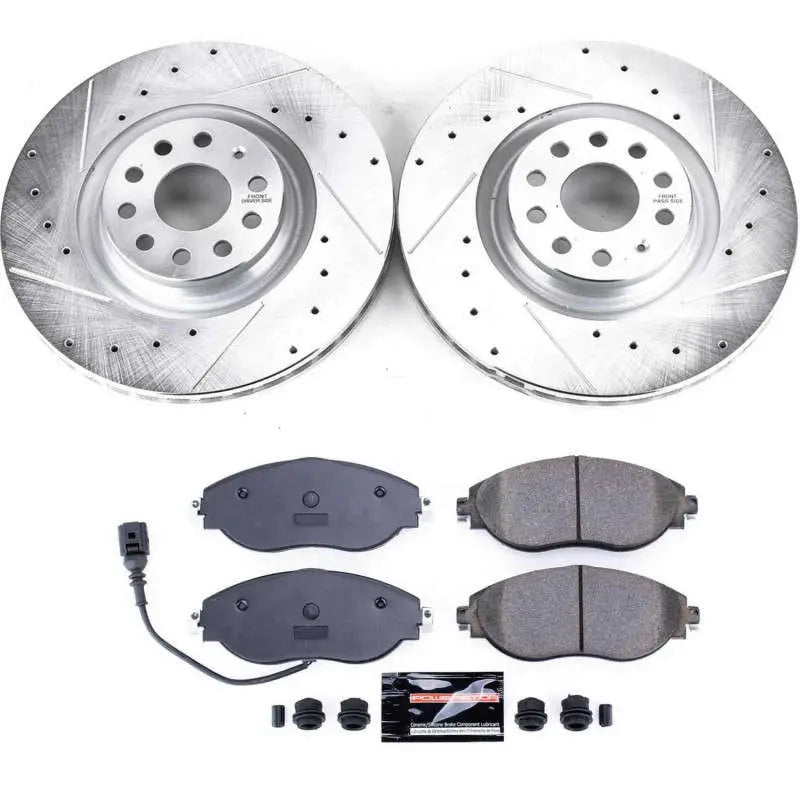 Power Stop 15-21 Volkswagen GTI Front Z23 Evolution Sport Brake Kit