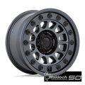 BR012 17X8.5 5X5.0 M-GNMTL -10MM