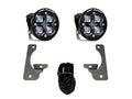 Squadron R SAE Fog Pocket Light Kit Jeep 2007-18 Wrangler JK w/ Premium OE Bumper (SAE Fog; Clear) Baja Designs