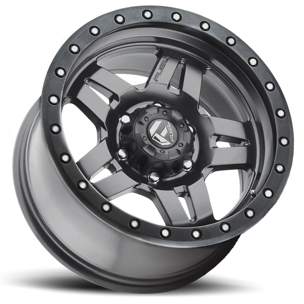 ~(32 lbs. 21X21X12)~ ANZA 18x9 8x165.10 MATTE GUN METAL BLACK BEAD RING (1 mm)