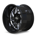 CALI OFF-ROAD GEMINI 9112 GLOSS BLACK MILLED SPOKES 20X10 8-165.1 -25MM 125.2MM