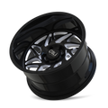 CALI OFF-ROAD GEMINI 9112 GLOSS BLACK MILLED SPOKES 20X10 8-165.1 -25MM 125.2MM