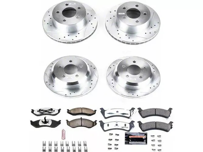 Power Stop 93-98 Jeep Grand Cherokee Front & Rear Z23 Evolution Sport Brake Kit