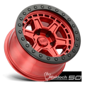 BR RENO 17X9 5X114 -18 71 CNDY RED