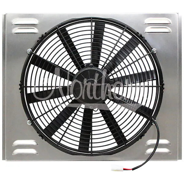 SINGLE 16IN HIGH CFM ELEC FAN & SHROUD ASSM
