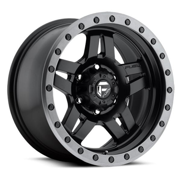 ~(32 lbs. 21X21X12)~ ANZA 18x9 6x139.70 MATTE BLACK GUN METAL RING (1 mm)