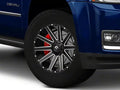 ~(35 lbs. 21X21X12)~ CONTRA 18x9 6x135.00/6x139.70 MATTE BLACK MILLED (1 mm)