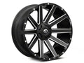 ~(35 lbs. 21X21X12)~ CONTRA 18x9 6x135.00/6x139.70 MATTE BLACK MILLED (1 mm)