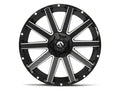 ~(35 lbs. 21X21X12)~ CONTRA 18x9 6x135.00/6x139.70 MATTE BLACK MILLED (1 mm)