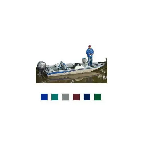 HOT SHOT BOAT COVERTRN STYLE TRI HULL FISH RSC PT OBHUNTER GREEN