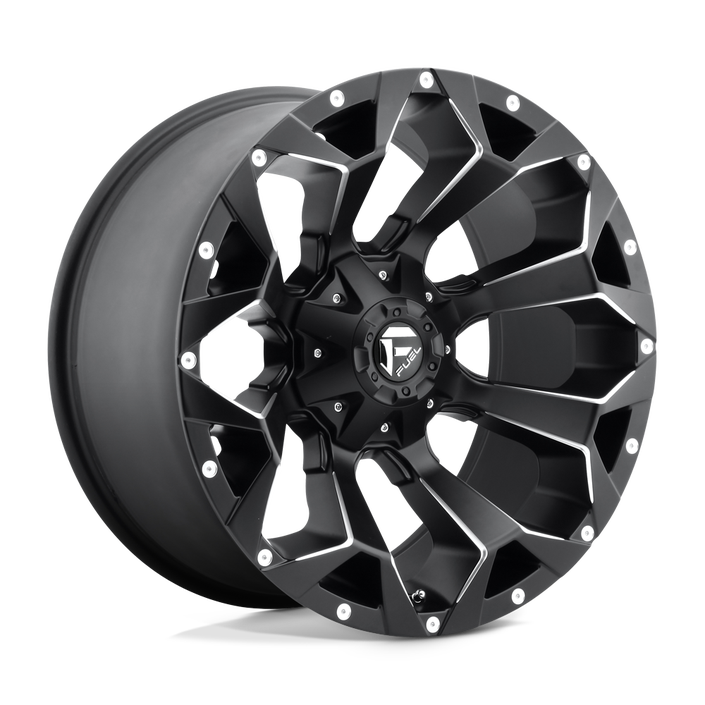~(48 lbs. 21X21X12)~ ASSAULT 18x9 5x139.70/5x150.00 MATTE BLACK MILLED (20 mm)