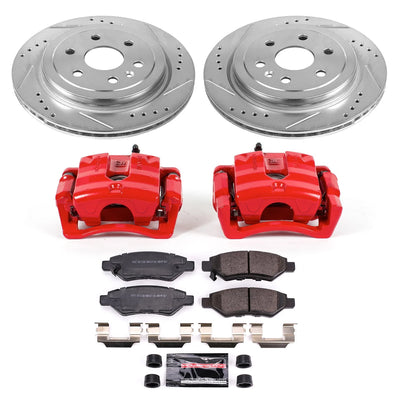 Power Stop 1998 Subaru Impreza Rear Z23 Evolution Sport Brake Kit w/Calipers