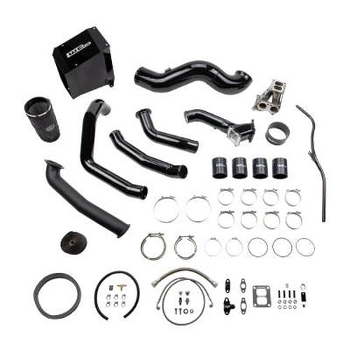 Wehrli S400 Single Turbo Install Kit for 2001-2004 Duramax LB7 Flat Black Flat Black 100489-FB