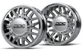 DUALLY Wheels Aftermath Polished 22x8.25 8x200 SS Fronts 05-25 Ford F-350 11-14 F-450 DDC Wheels 200-22-01PL-AS