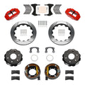 Wilwood 03-08 Audi A4 FNSL4R Rear Big Brake Kit 12.88in Slotted Rotor - Red