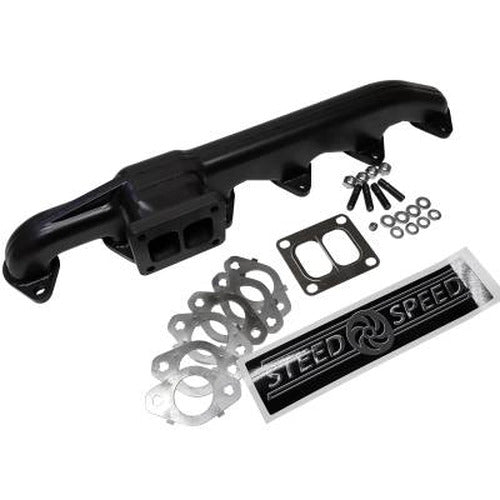 Wehrli Twin Turbo Kit S400 Stock for 2003-2007 Cummins 5.9L Candy Red Candy Red 100567-CR