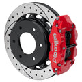 WilWood FNSL4R Rear P-Brk Kit 12.88 Drill Red 1971-1991 GM Blazer 4x4 2.46 Offset 140-18160-DR