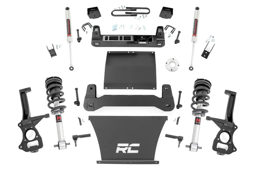 Rough country 6 Inch Lift Kit Mono Leaf Rear M1 Struts/M1 Chevy Silverado 1500 (25-26) 111640