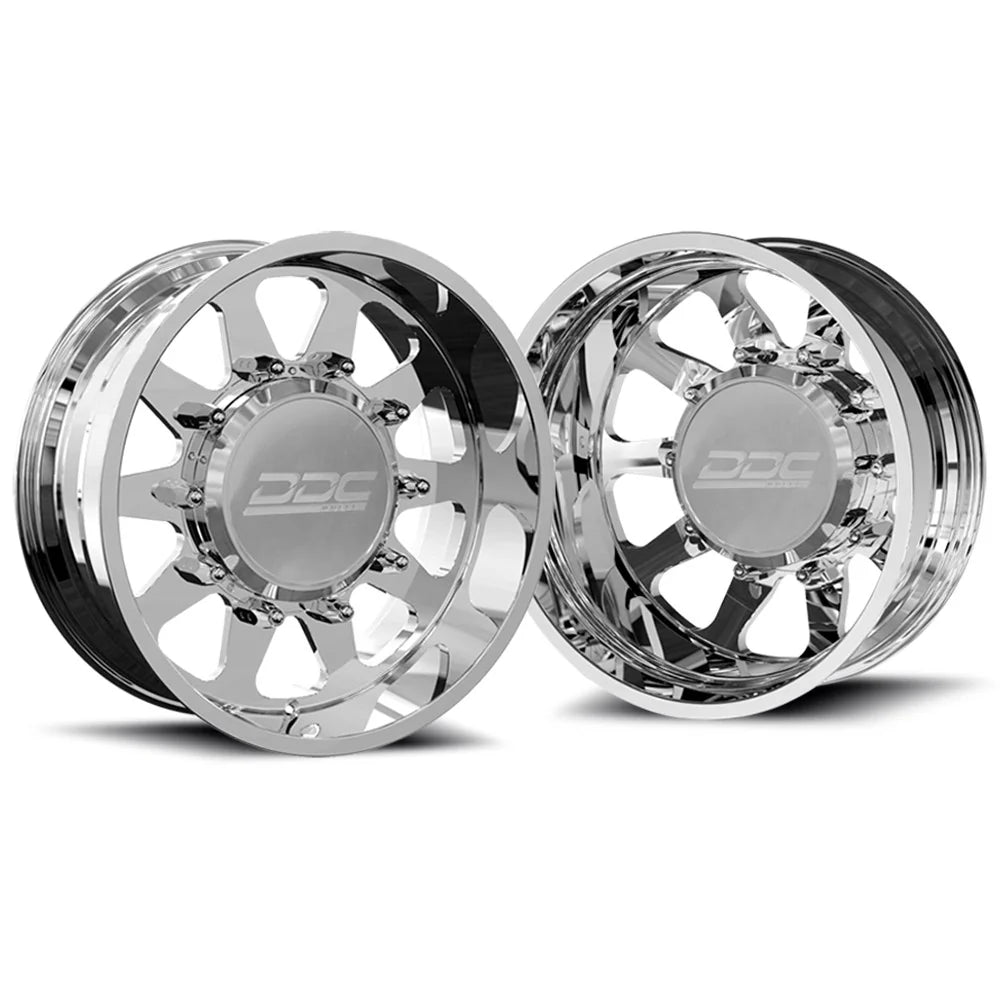 DUALLY Wheels The Ten Forged 20x8.25 8x170 Polished 99-04 Ford F-350 DDC Wheels 170-20-22PL-A