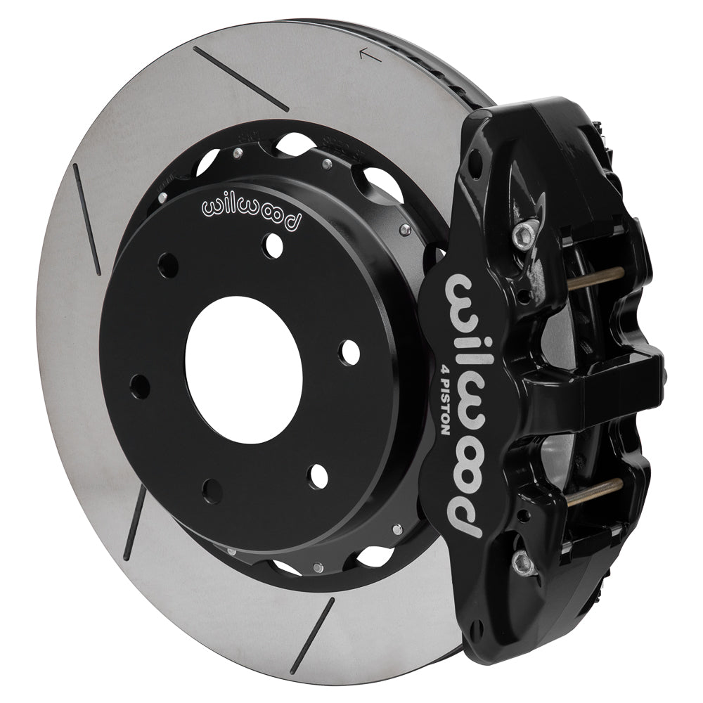 WilWood AERO4 Rear P-Brake Kit 14.00 Red Big Ford New Style 2.50 Offset -6 Lug 140-18150-R