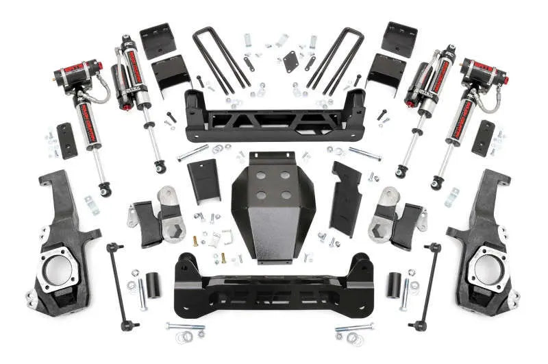 Rough Country 5 Inch Lift Kit NTD Vertex Shocks w Overloads Chevy GMC 2500HD 3500HD 2WD 4WD (20-26) 110850