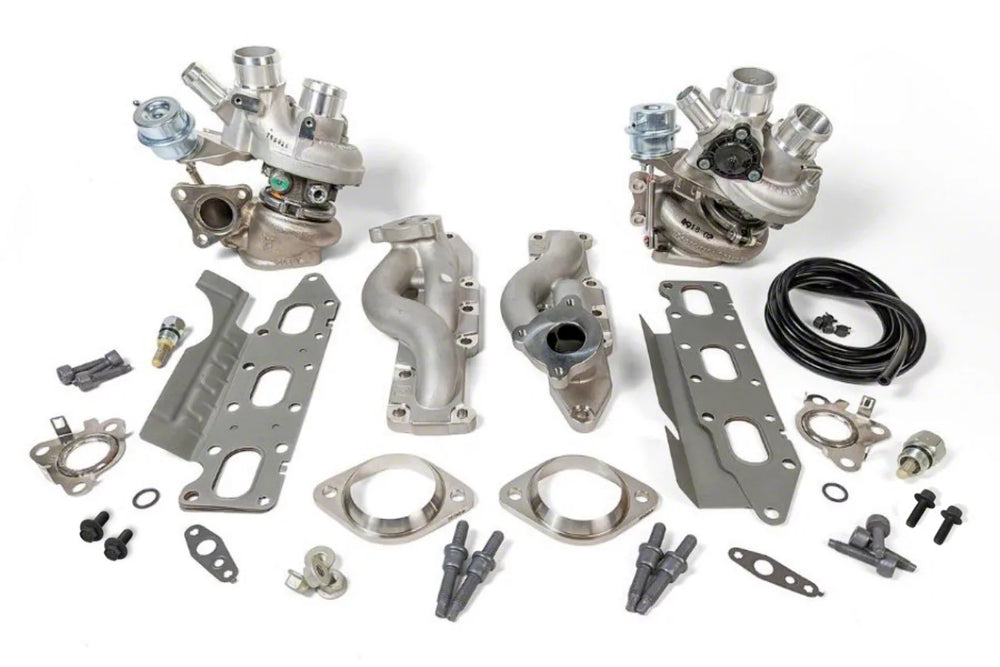 Full-Race 2013 - 2016 Full-Race Formline 3.5L F150 Turbo Kit (Black Coated Formline Manifolds Pmax Stage 1 Turbos Billet Adapters and Gasket Kit) A0160A