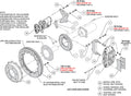 WilWood FNSL4R Rear EPB Kit 12.88 1971-1991 GM Blazer 4x4 2.46 Offset 140-18161
