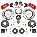 WilWood AERO4 Rear EPB Kit 14.00 Drilled Red 1971-1991 GM Blazer 4x4 2.46 Offset 140-18163-DR