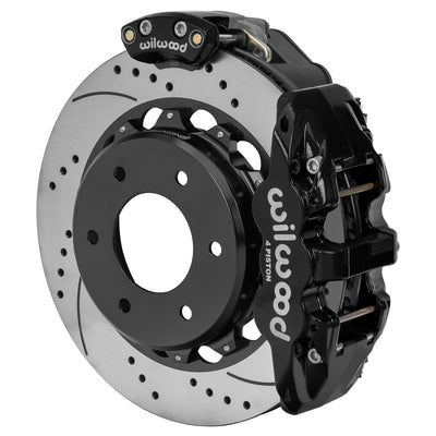 WilWood AERO4 Rear EPB Kit 14.00 Drilled 1971-1991 GM Blazer 4x4 2.46 Offset 140-18163-D