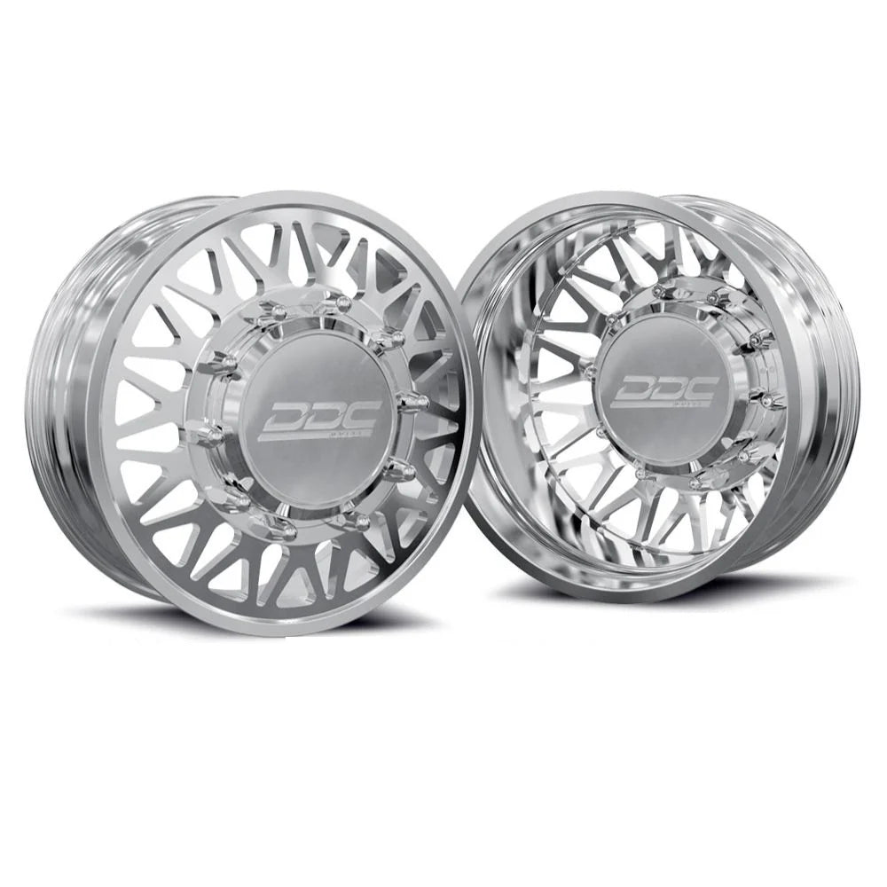 DUALLY Wheels The Mesh Forged 22x8.25 8x170 Polished 99-04 Ford F-350 DDC Wheels 170-22-24PL-A