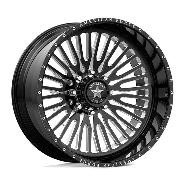 Wheel Pros American Force AFW SPECTRUM SFCC 24X14 8X180 BLK 124MM AFTPCK04G24-5-21