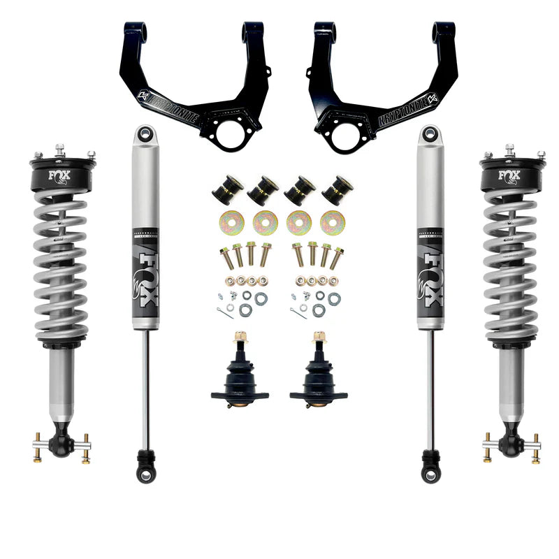 KRYPTONITE STAGE 3 LEVELING KIT WITH FOX 2.0 SHOCKS 1/2 TON 6 LUG 2019 (KRUCA19) - KR19STAGE3FOX