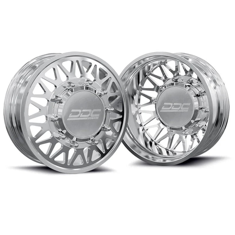 DUALLY Wheels The Mesh Forged 20x8.25 8x170 Polished 99-04 Ford F-350 DDC Wheels 170-20-24PL-A