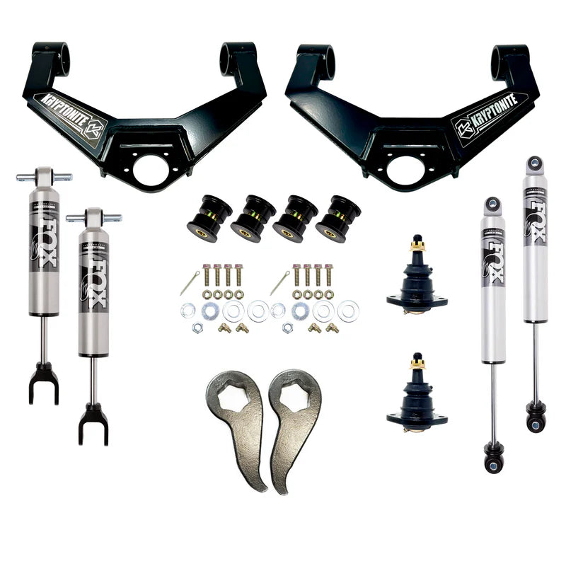 KRYPTONITE STAGE 4 LEVELING KIT WITH FOX 2.5 HTO SHOCKS 2011-2019 (KR11STAGE4FOX)