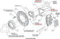 WilWood FNSL6R Front Hat Kit 12.19 Drilled 1971-1991 GM Blazer 4x4 140-18154-D