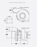 Industrial Injection S300SX3 Turbocharger DEERE 6081H (63/68/.88) T4 - BW-177283