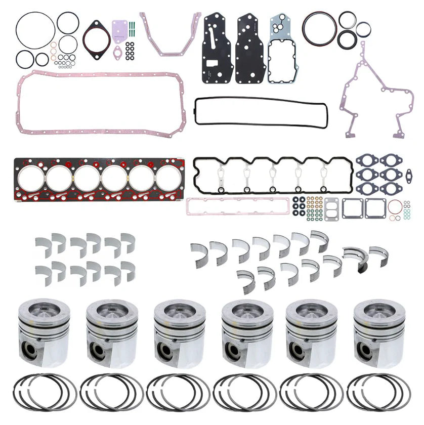 Industrial Injection 1998.5-2002 SO 24V 5.9L Cummins Engine Overhaul Kit (.040) Straight Cut Rods - PAI-CUPISB601-201