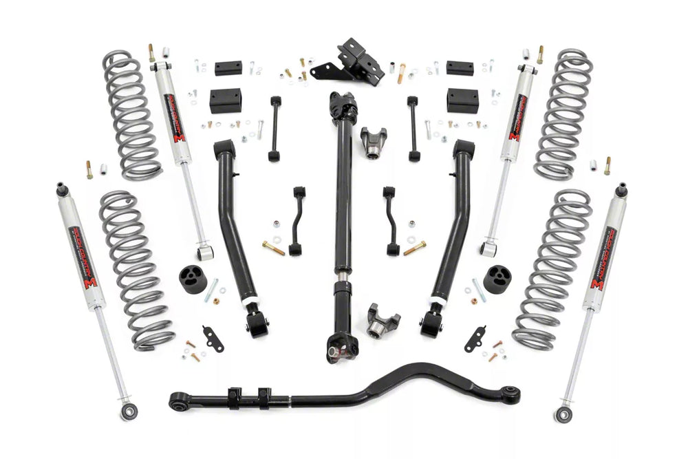 Rough Country 3.5 Inch Lift Kit Adj LCA FR D S M1 Jeep Wrangler JL 4WD (2024-2026) 91840