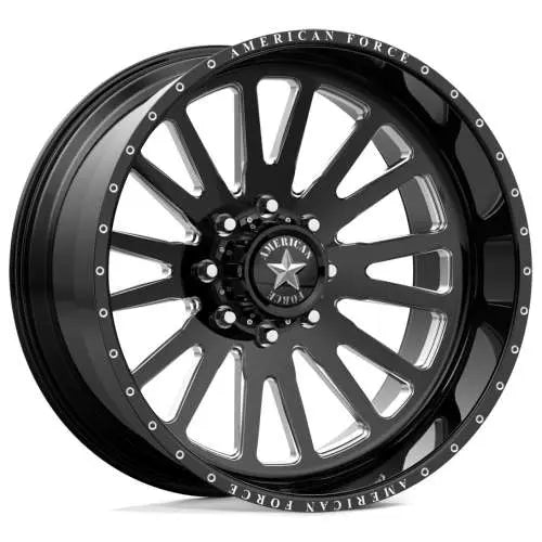 Wheel Pros American Force AFW QUANTUM CC 24X12 8X180 BLK -55 AFTNCK10G24-5-21