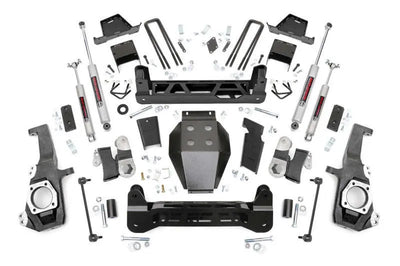 Rough Country 7 Inch Lift Kit NTD w Overloads Chevy GMC 2500HD 3500HD 2WD 4WD (20-26) 111130