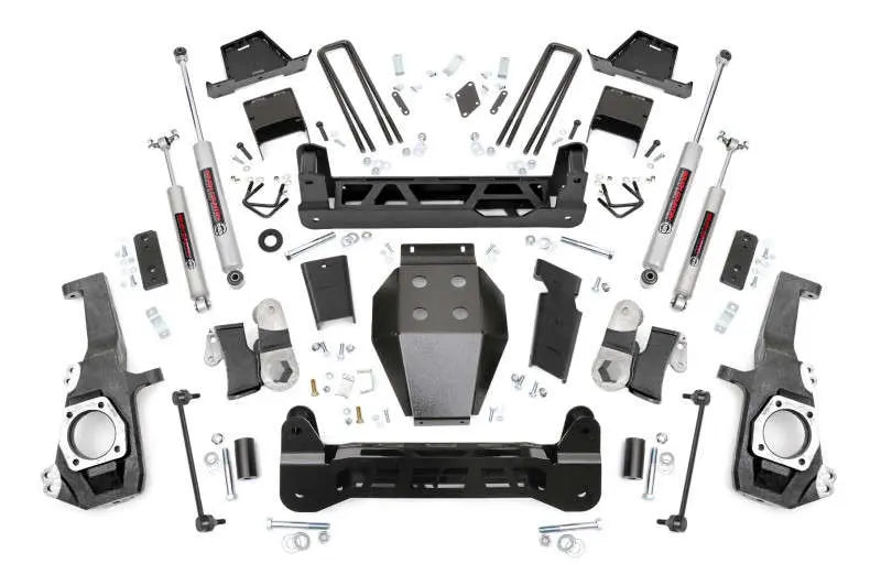 Rough Country 7 Inch Lift Kit NTD w Overloads Chevy GMC 2500HD 3500HD 2WD 4WD (20-26) 111130