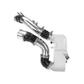 PPE Air to Water Intercooler Kit - Ford 6.7L Power Stroke 2011-2026 - Red I C - Brushed Pipes 315045212