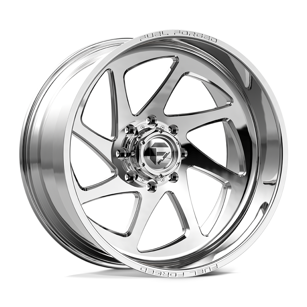 FUEL WHEELS FF124 CC 24X12 8X165 POL -55 L FORGED ALUMINUM POLISHED FFNFFC124LD22-1-34