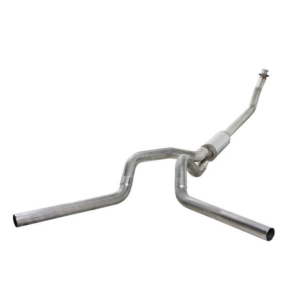Diamond Eye KIT 4 TURBO-BACK DUAL; ALUMINIZED: 1994-2002 DODGE CUMMINS 5.9L NO MUFFLER K4214A-2