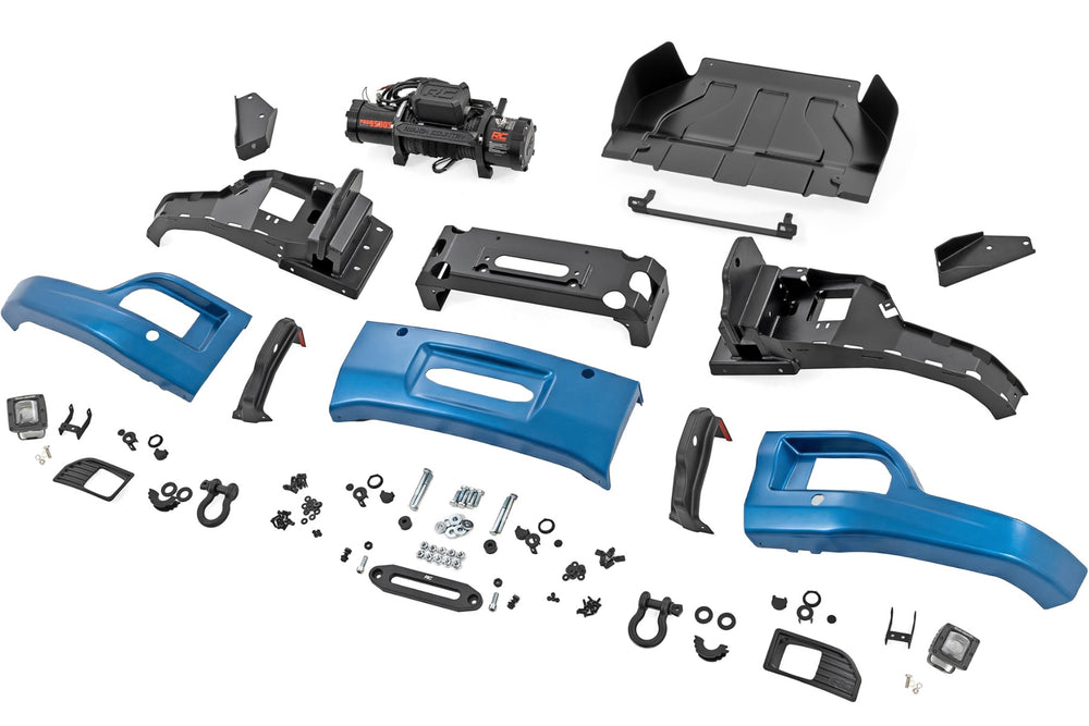 Rough country Front FXS Bumper 12000S GA0 North Sky Blue Chevy Silverado 1500 2WD/4WD (2023-2026) 13007-GA0