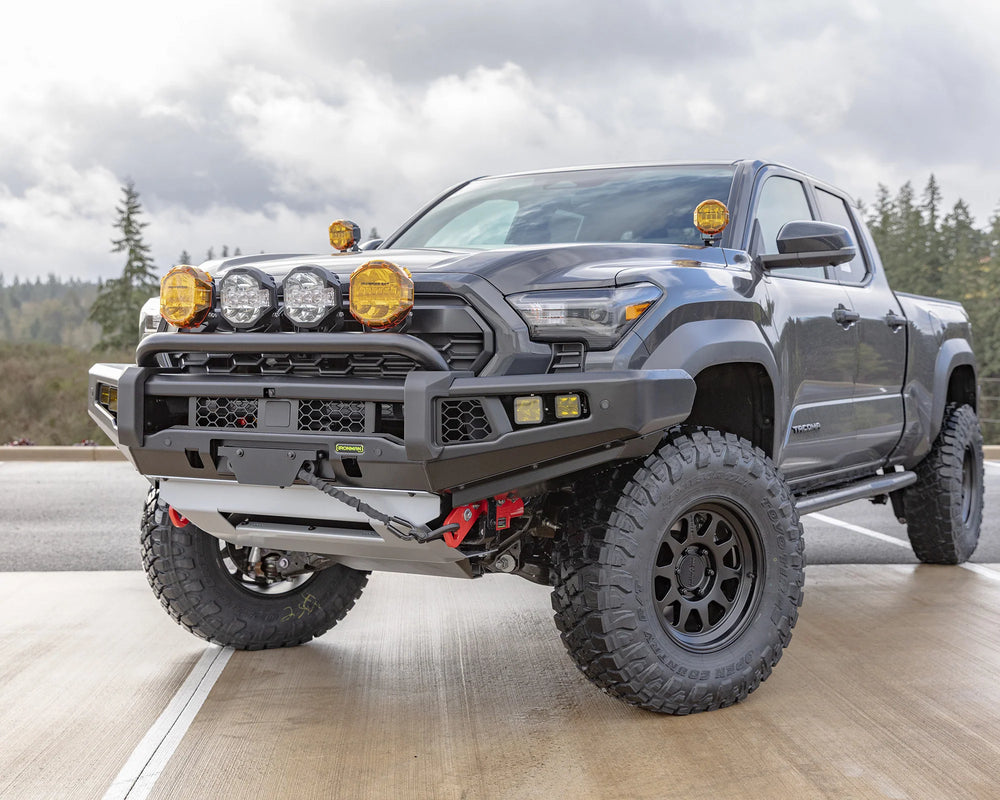 24C TACOMA APEX SINGLE HOOP FRONT BUMPER 40W SPOT AMBER LIGHTS 20W SPOT CLEAR L