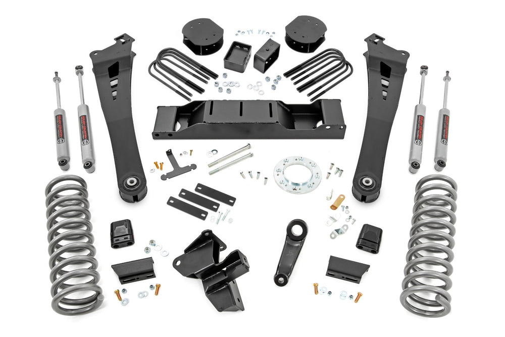 Rough Country 5 Inch Lift Kit Diesel AISIN Ram 3500 4WD (2019-2024) 38430