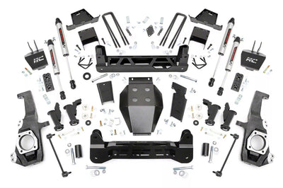 Rough Country 7 Inch Lift Kit Torsion Drop V2 Chevy GMC 2500HD 3500HD 2WD 4WD (20-26) 11770